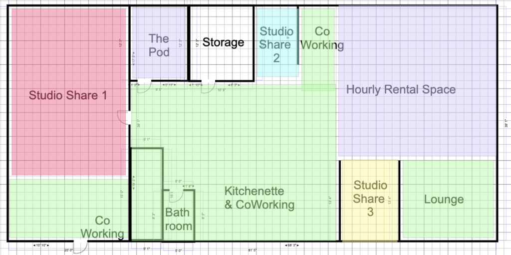 304 collective studio floorplan