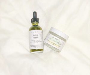 Natural Flourish Facial Serum and Collagen Mask