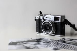 wv community darkroom, film camera and test prints