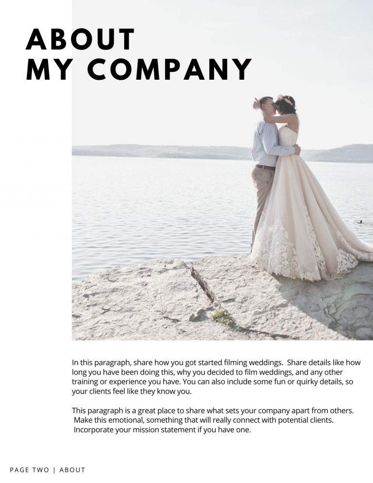 Marketing Templates for Videographers 304 Collective