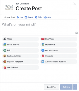Facebook Creator Studio Post