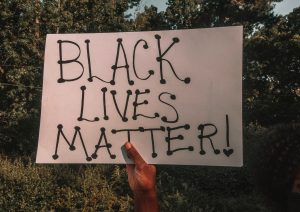 Black Lives Matter protest sign