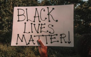 Black Lives Matter protest sign